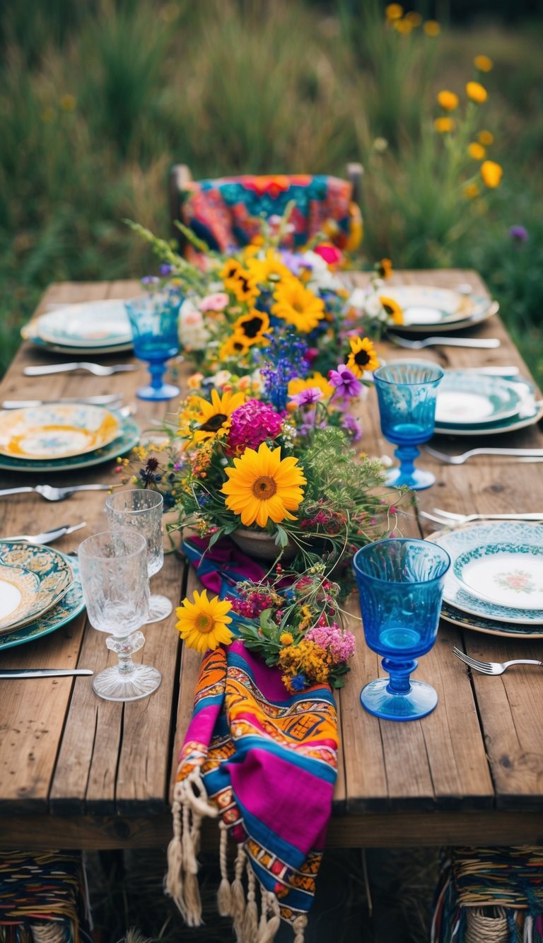 12 Boho Wedding Table Decor Ideas for a Laid-Back Celebration