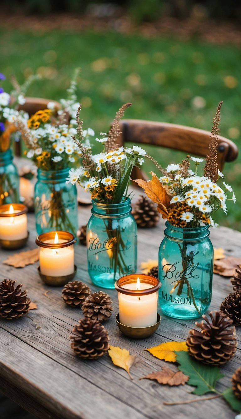 10 Ideas for Rustic Table Centerpieces